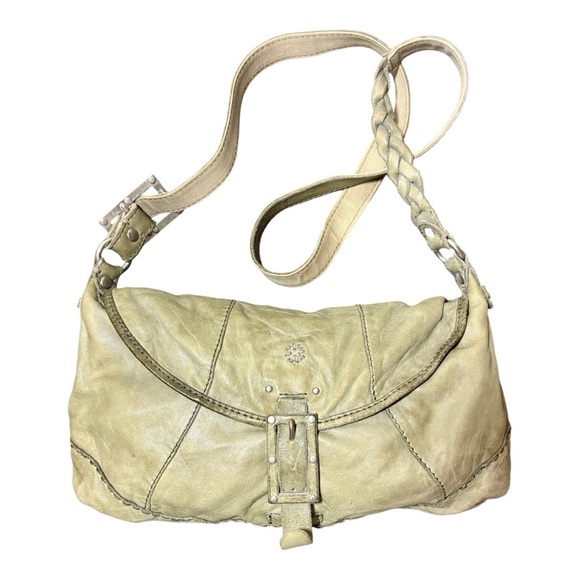 Lucky Brand Handbags - LUCKY BRAND Green Leather Crossbody Bag